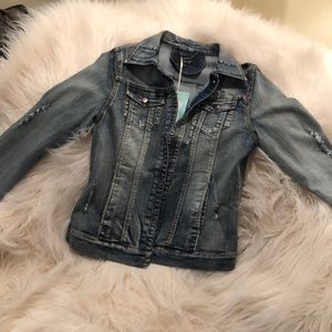 Coalition Distressed Stretch jean jacket